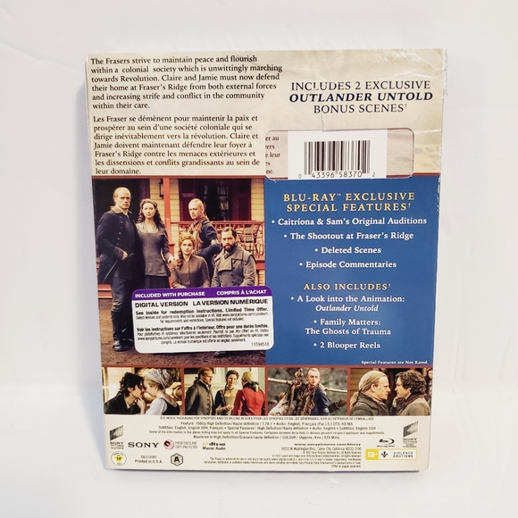 Sealed! Outlander: The Heart of the Storm - Season 6 (Blu-Ray + Digital) - Picture 4 of 7